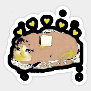 Burito cat Sticker